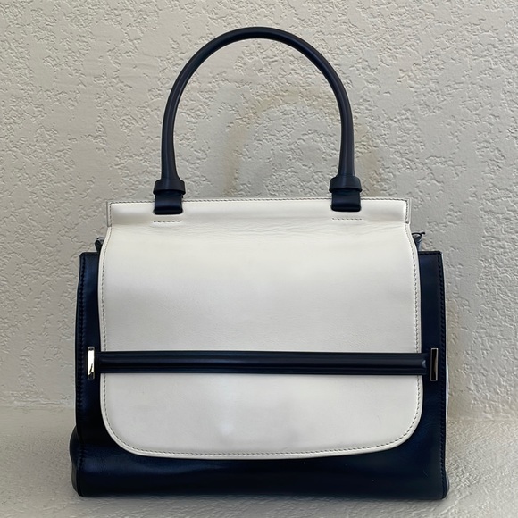 The Row Bicolor Runway Bag Black and White Top Handle - Picture 3 of 16